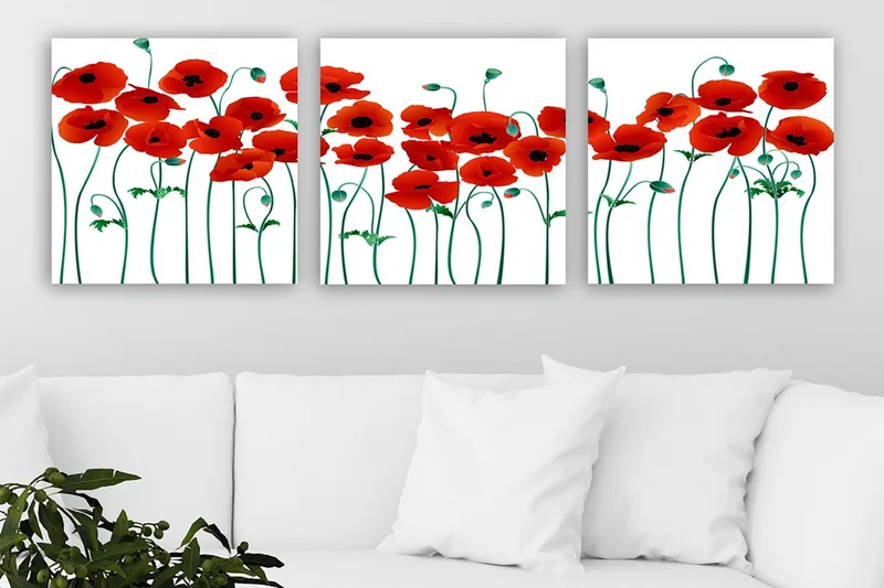 Canvastaulu VP Italy 3-pak Monivärinen, 30x30 cm