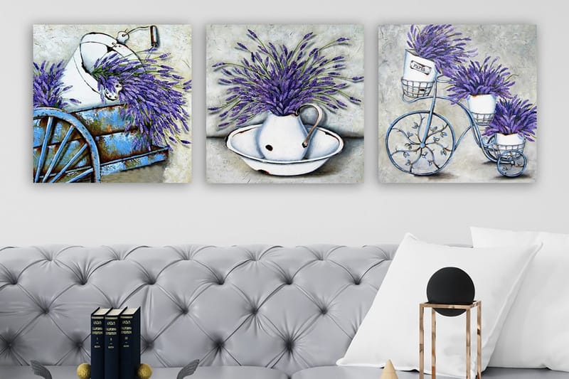 Canvastaulu VP Italy 3-pak Monivärinen, 30x30 cm