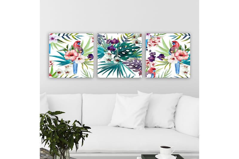 Canvastaulu VP Italy 3-pak Monivärinen - 30x30 cm - Sisustustuotteet - Taulu & taide - Canvas-taulu