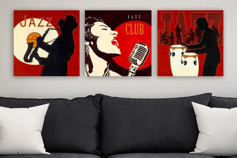 Canvastaulu VP Italy 3-pak Monivärinen, 30x30 cm