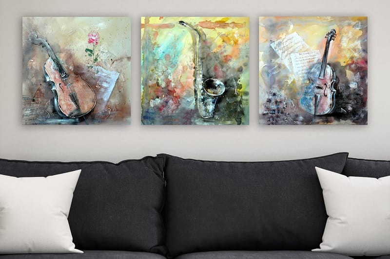 Canvastaulu VP Spain 3-pak Monivärinen - 30x30 cm - Sisustustuotteet - Taulu & taide - Canvas-taulu