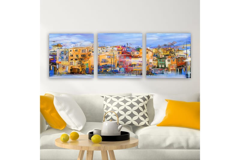 Canvastaulu VP Spain 3-pak Monivärinen - 30x30 cm - Sisustustuotteet - Taulu & taide - Canvas-taulu