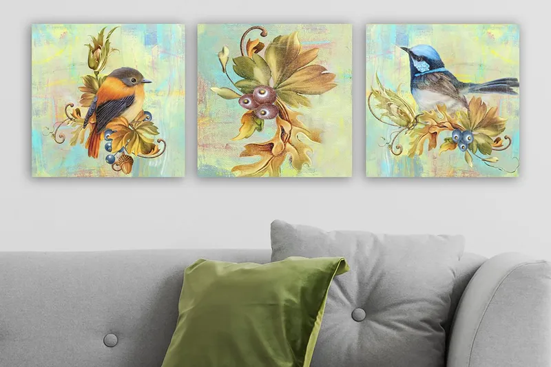 Canvastaulu VP Spain 3-pak Monivärinen, 30x30 cm