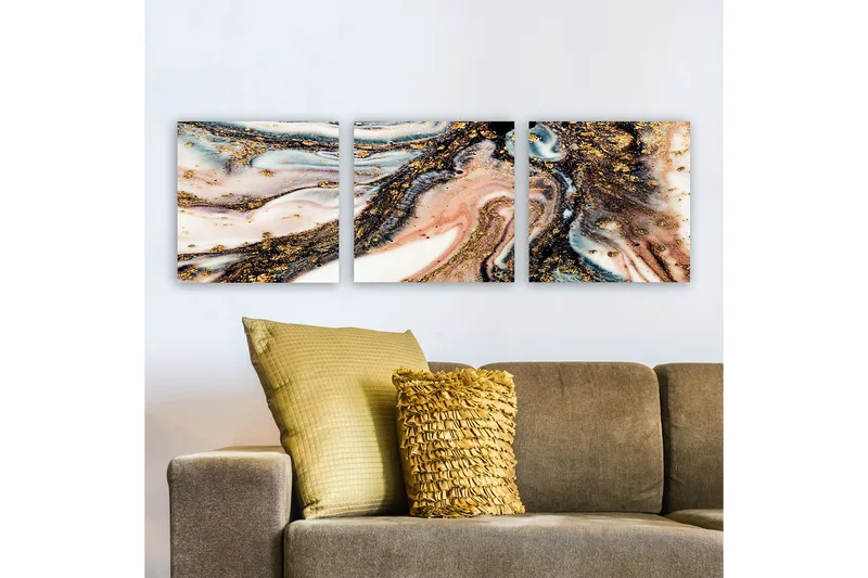 Canvastaulu VP Spain 3-pak Monivärinen - 30x30 cm - Sisustustuotteet - Taulu & taide - Canvas-taulu