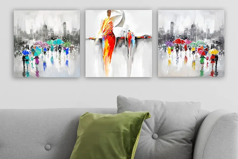 Canvastaulu VP Spain 3-pak Monivärinen, 30x30 cm