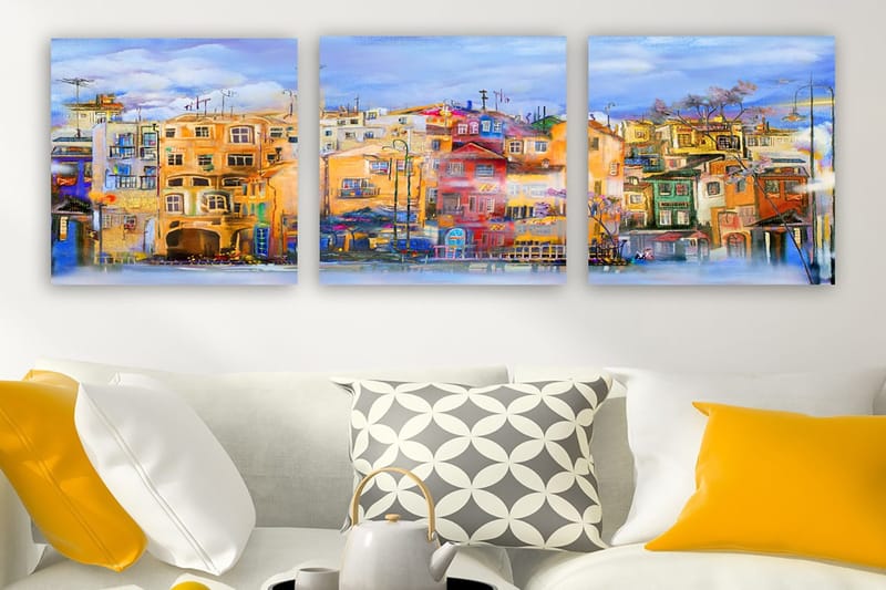 Canvastaulu VP Spain 3-pak Monivärinen, 30x30 cm