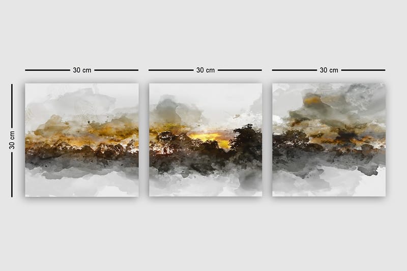 Canvastaulu VP Spain 3-pak Monivärinen - 30x30 cm - Sisustustuotteet - Taulu & taide - Canvas-taulu