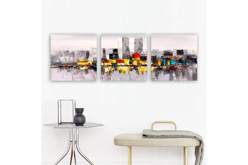 Canvastaulu VP Spain 3-pak Monivärinen - 30x30 cm - Sisustustuotteet - Taulu & taide - Canvas-taulu