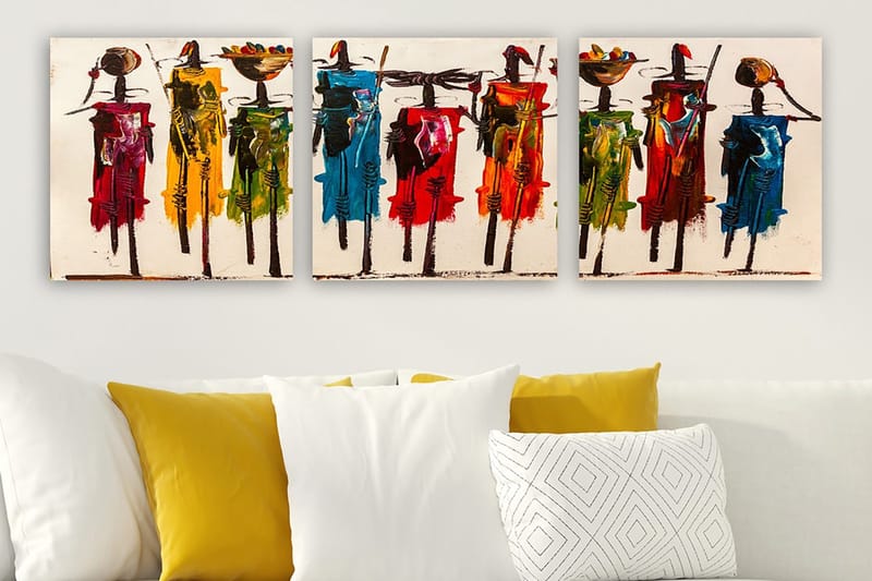 Canvastaulu VP Spain 3-pak Monivärinen, 30x30 cm