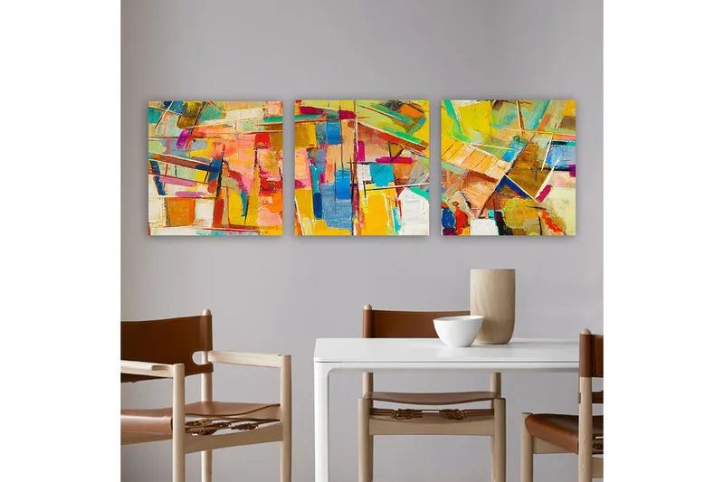 Canvastaulu VP Spain 3-pak Monivärinen - 30x30 cm - Sisustustuotteet - Taulu & taide - Canvas-taulu