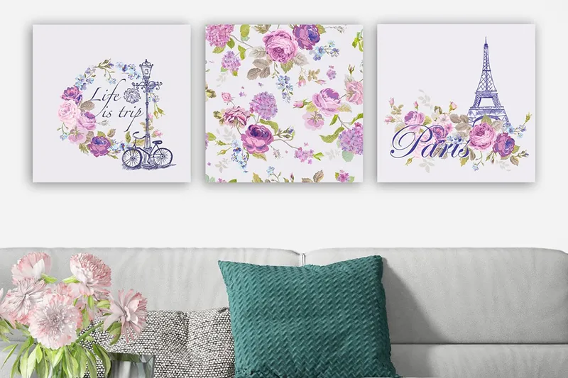 Canvastaulu VP Spain 3-pak Monivärinen, 30x30 cm