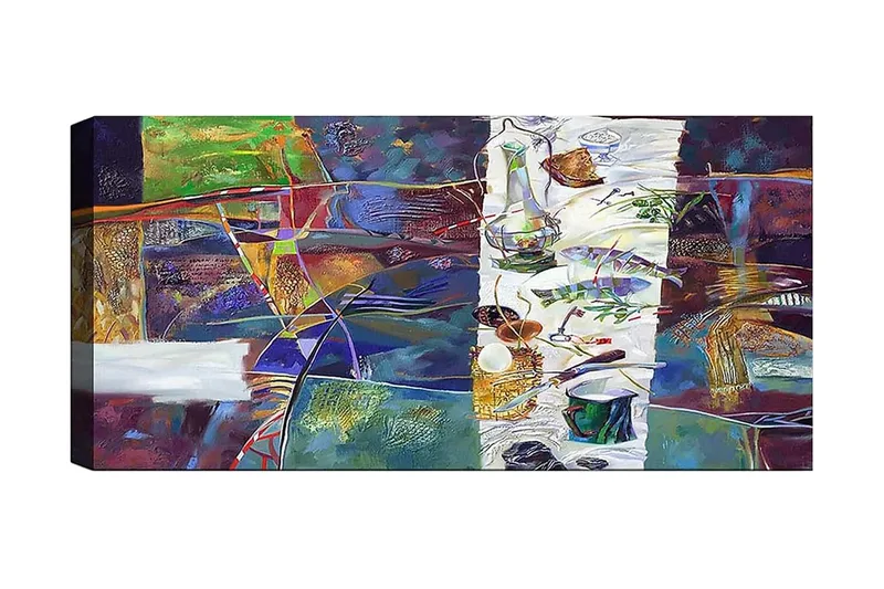 Canvastaulu YTY Abstract & Fractals Monivärinen, 120x50 cm