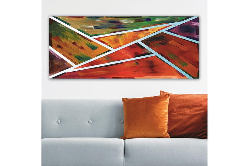 Canvastaulu YTY Abstract & Fractals Monivärinen - 120x50 cm - Sisustustuotteet - Taulu & taide - Canvas-taulu