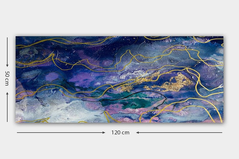Canvastaulu YTY Abstract & Fractals Monivärinen - 120x50 cm - Sisustustuotteet - Taulu & taide - Canvas-taulu