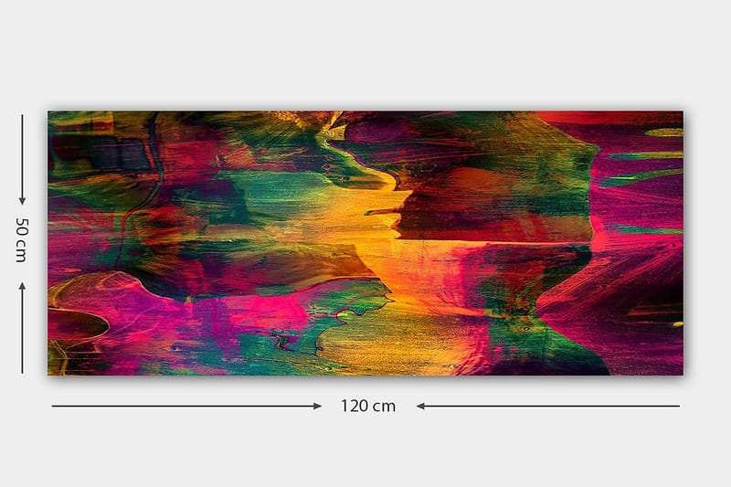 Canvastaulu YTY Abstract & Fractals Monivärinen - 120x50 cm - Sisustustuotteet - Taulu & taide - Canvas-taulu