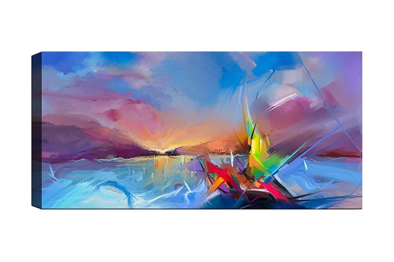 Canvastaulu YTY Abstract & Fractals Monivärinen - 120x50 cm - Sisustustuotteet - Taulu & taide - Canvas-taulu