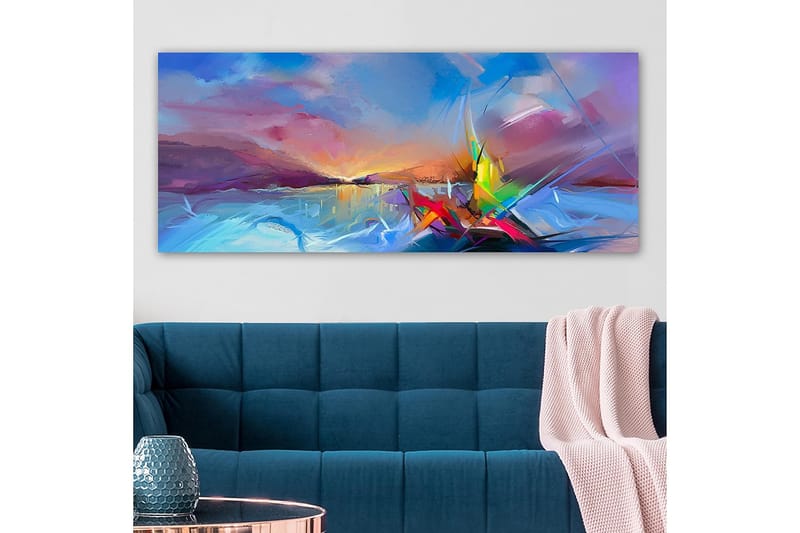 Canvastaulu YTY Abstract & Fractals Monivärinen - 120x50 cm - Sisustustuotteet - Taulu & taide - Canvas-taulu