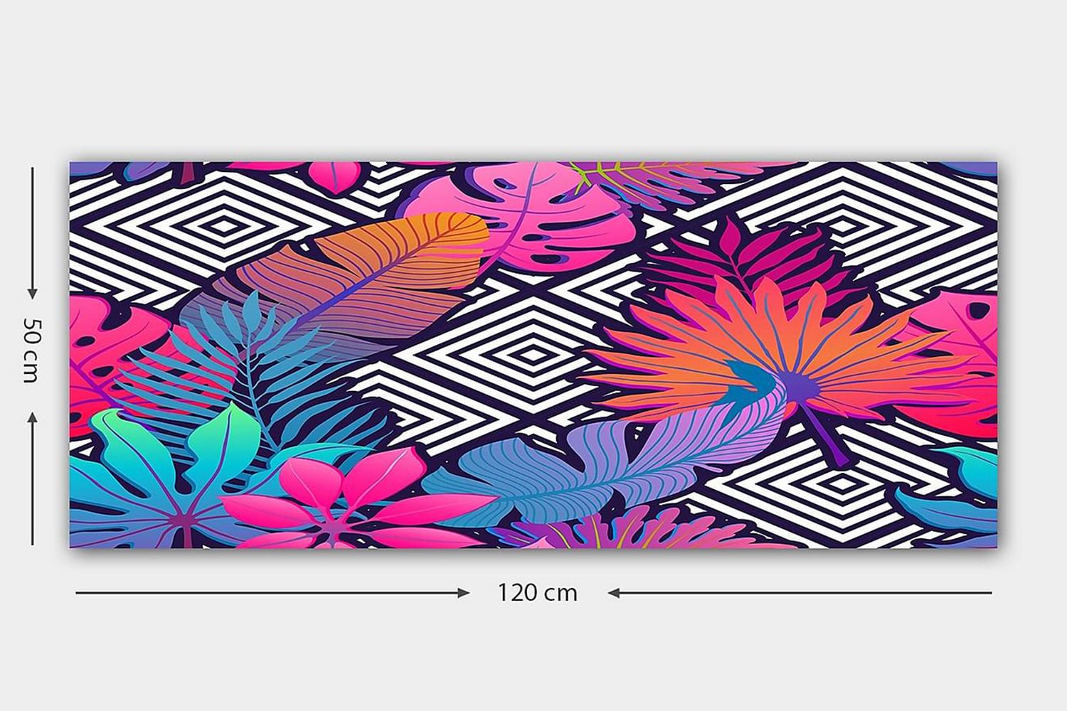 Canvastaulu YTY Abstract & Fractals Monivärinen - 120x50 cm - Sisustustuotteet - Taulu & taide - Canvas-taulu