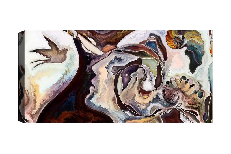 Canvastaulu YTY Abstract & Fractals Monivärinen - 120x50 cm - Sisustustuotteet - Taulu & taide - Canvas-taulu