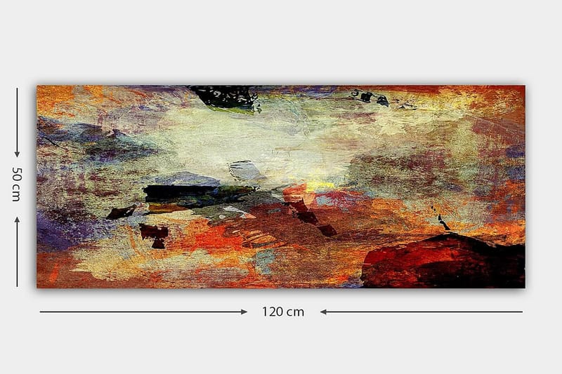 Canvastaulu YTY Abstract & Fractals Monivärinen - 120x50 cm - Sisustustuotteet - Taulu & taide - Canvas-taulu