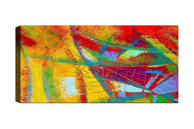 Canvastaulu YTY Abstract & Fractals Monivärinen - 120x50 cm - Sisustustuotteet - Taulu & taide - Canvas-taulu