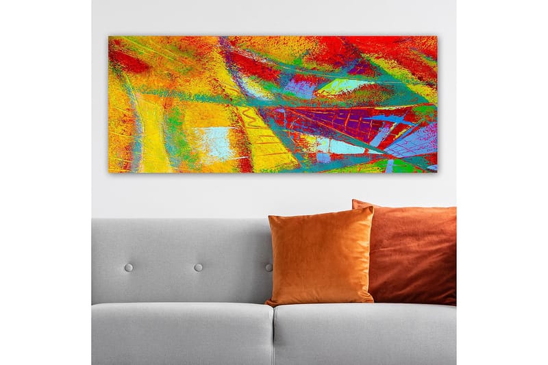 Canvastaulu YTY Abstract & Fractals Monivärinen - 120x50 cm - Sisustustuotteet - Taulu & taide - Canvas-taulu