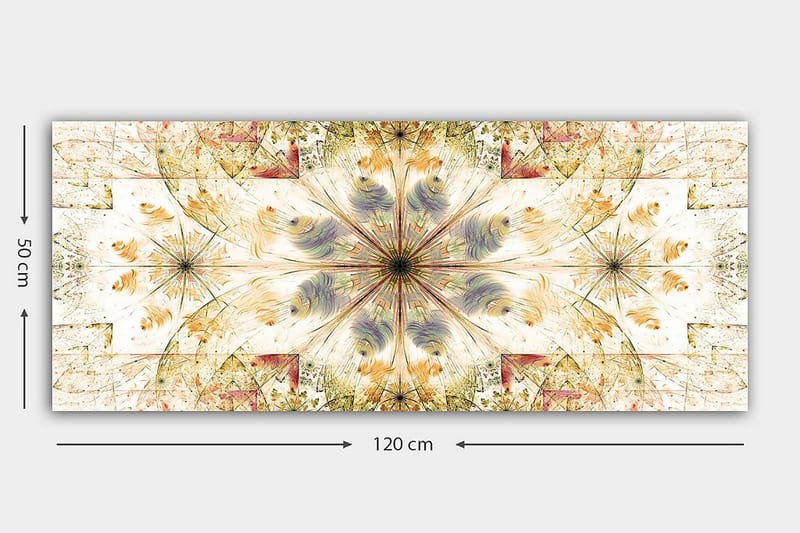 Canvastaulu YTY Abstract & Fractals Monivärinen - 120x50 cm - Sisustustuotteet - Taulu & taide - Canvas-taulu