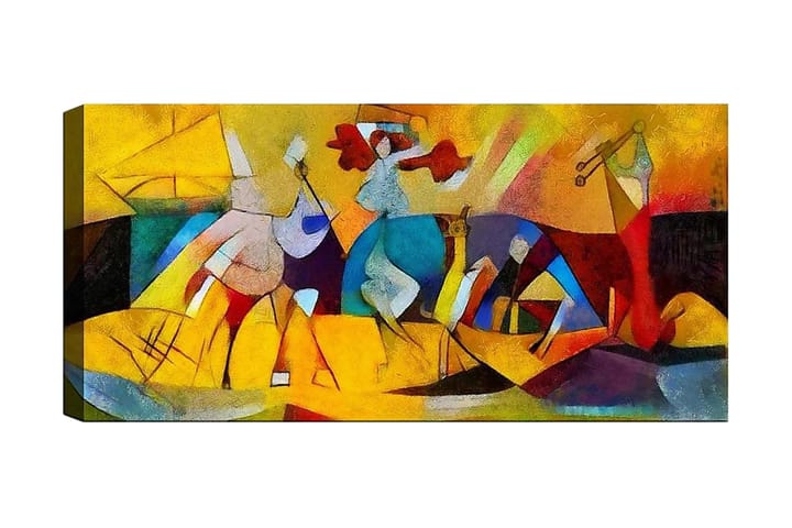 Canvastaulu YTY Abstract & Fractals Monivärinen - 120x50 cm - Seinäkoristeet - Canvas-taulu