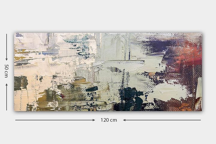 Canvastaulu YTY Abstract & Fractals Monivärinen - 120x50 cm - Seinäkoristeet - Canvas-taulu