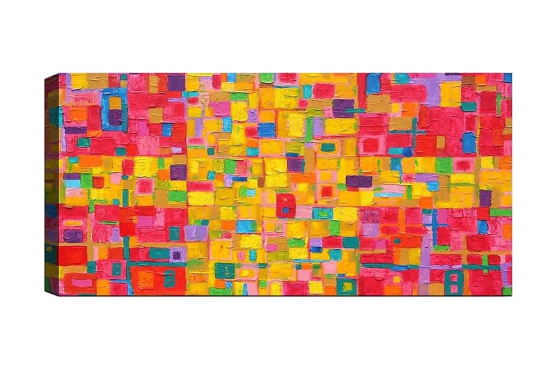 Canvastaulu YTY Abstract & Fractals Monivärinen - 120x50 cm - Sisustustuotteet - Taulu & taide - Canvas-taulu