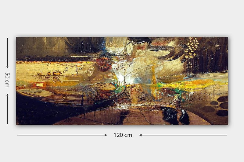Canvastaulu YTY Abstract & Fractals Monivärinen - 120x50 cm - Sisustustuotteet - Taulu & taide - Canvas-taulu