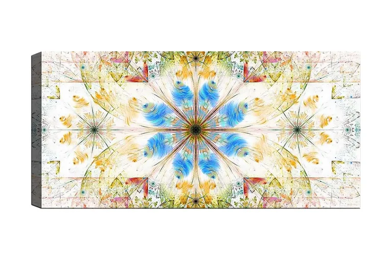 Canvastaulu YTY Abstract & Fractals Monivärinen, 120x50 cm