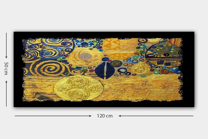 Canvastaulu YTY Abstract & Fractals Monivärinen - 120x50 cm - Sisustustuotteet - Taulu & taide - Canvas-taulu