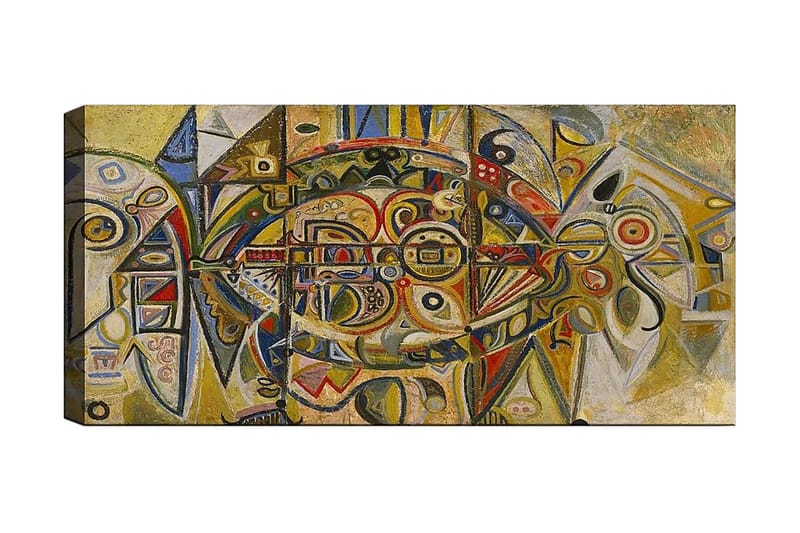 Canvastaulu YTY Abstract & Fractals Monivärinen, 120x50 cm
