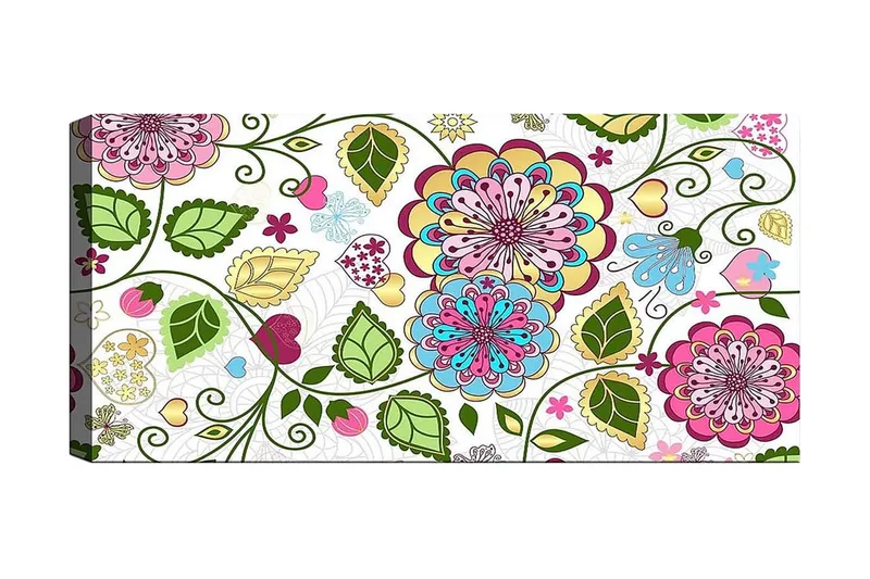 Canvastaulu YTY Abstract & Fractals Monivärinen, 120x50 cm