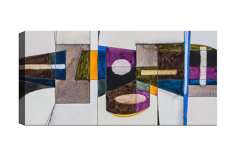 Canvastaulu YTY Abstract & Fractals Monivärinen, 120x50 cm