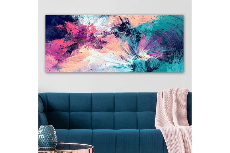 Canvastaulu YTY Abstract & Fractals Monivärinen - 120x50 cm - Sisustustuotteet - Taulu & taide - Canvas-taulu