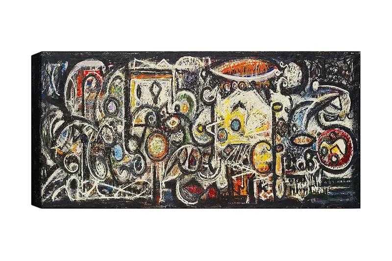 Canvastaulu YTY Abstract & Fractals Monivärinen, 120x50 cm