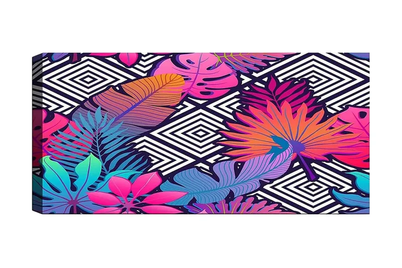 Canvastaulu YTY Abstract & Fractals Monivärinen, 120x50 cm