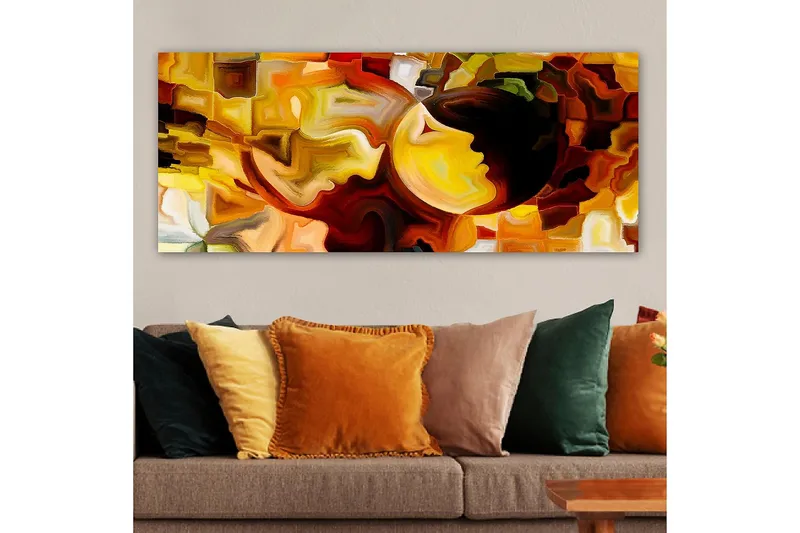 Canvastaulu YTY Abstract & Fractals Monivärinen - 120x50 cm - Sisustustuotteet - Taulu & taide - Canvas-taulu