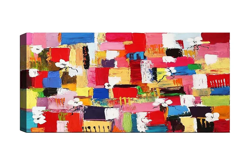 Canvastaulu YTY Abstract & Fractals Monivärinen, 120x50 cm