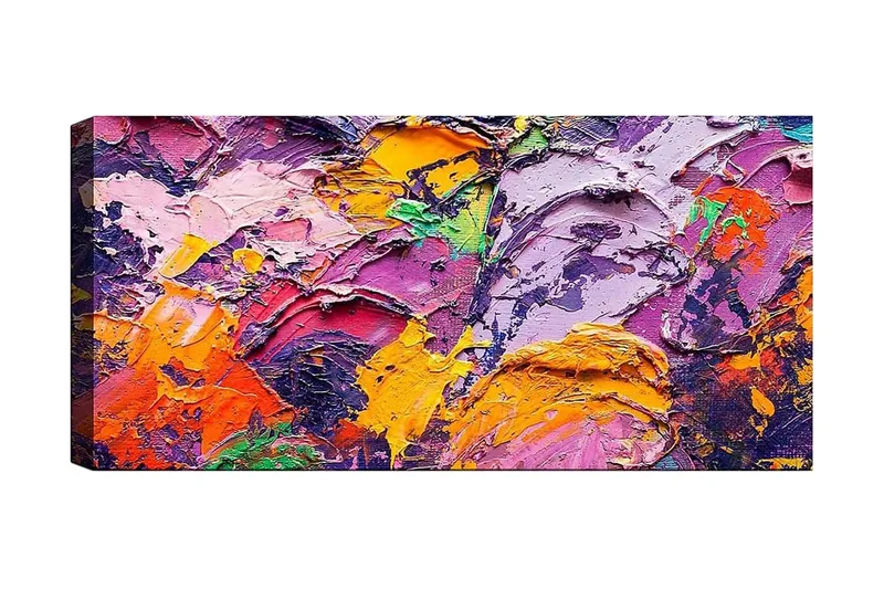 Canvastaulu YTY Abstract & Fractals Monivärinen, 120x50 cm