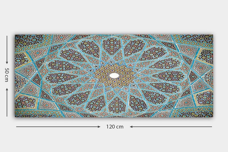 Canvastaulu YTY Abstract & Fractals Monivärinen - 120x50 cm - Sisustustuotteet - Taulu & taide - Canvas-taulu