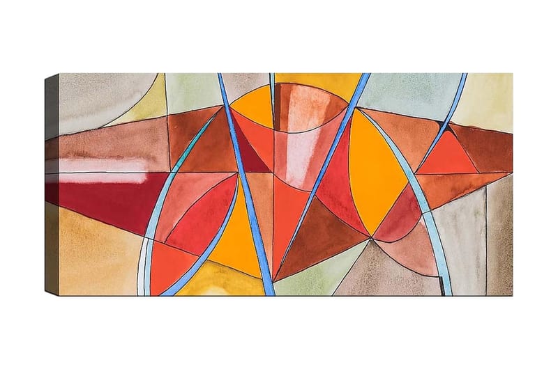 Canvastaulu YTY Abstract & Fractals Monivärinen, 120x50 cm