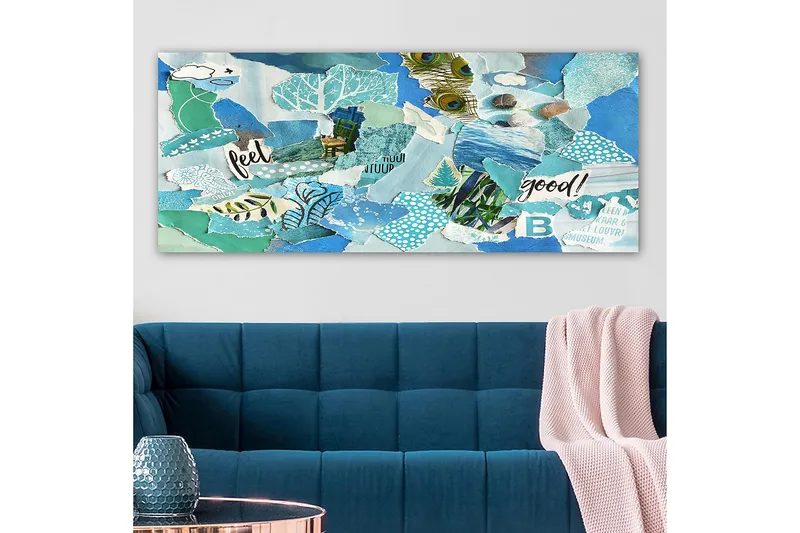 Canvastaulu YTY Abstract & Fractals Monivärinen - 120x50 cm - Sisustustuotteet - Taulu & taide - Canvas-taulu