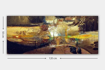 Canvastaulu YTY Abstract & Fractals Monivärinen - 120x50 cm - Sisustustuotteet - Taulu & taide - Canvas-taulu