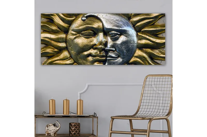 Canvastaulu YTY Abstract & Fractals Monivärinen - 120x50 cm - Sisustustuotteet - Taulu & taide - Canvas-taulu