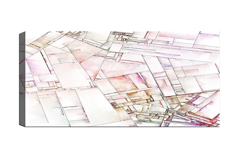 Canvastaulu YTY Abstract & Fractals Monivärinen, 120x50 cm