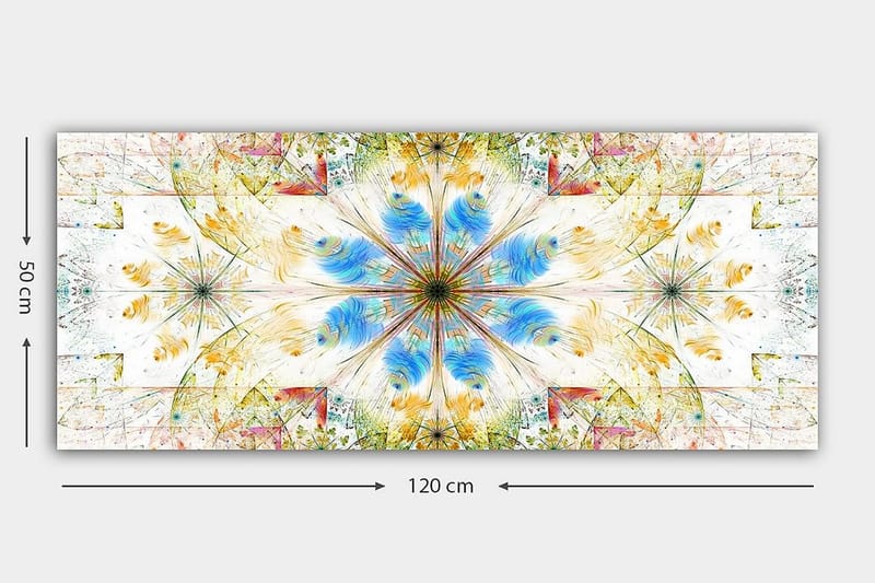 Canvastaulu YTY Abstract & Fractals Monivärinen - 120x50 cm - Sisustustuotteet - Taulu & taide - Canvas-taulu