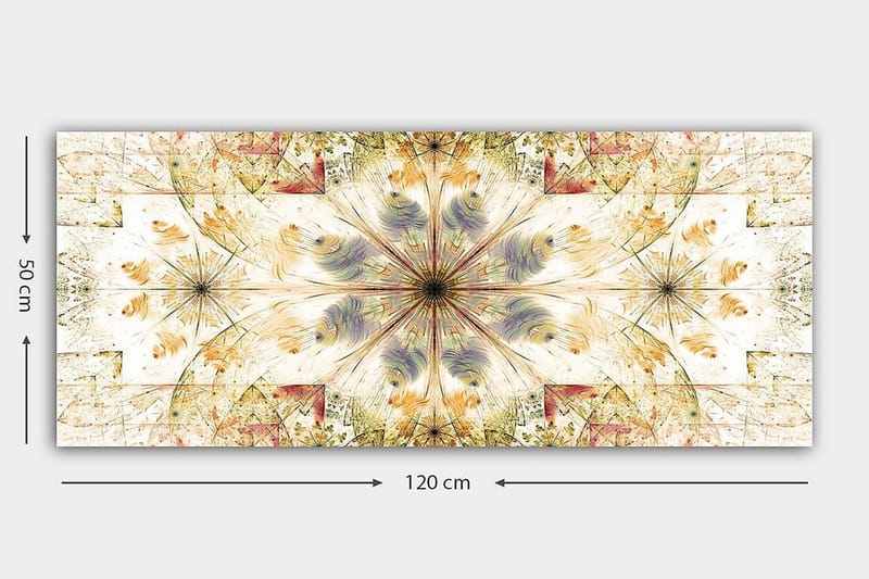 Canvastaulu YTY Abstract & Fractals Monivärinen - 120x50 cm - Sisustustuotteet - Taulu & taide - Canvas-taulu